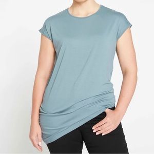 Universal Standard Genevette Top Size 22, Liquid Jersey, color goblin blue